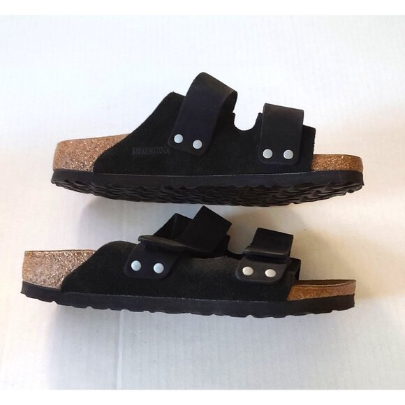 Birkenstock Uji Nubuck Suede Sandals Adjustable Sz US 5 EU 36 Black Womens NWOB - Picture 6 of 8